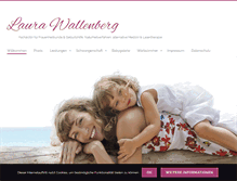 Tablet Screenshot of frauenaerztin-wallenberg.de